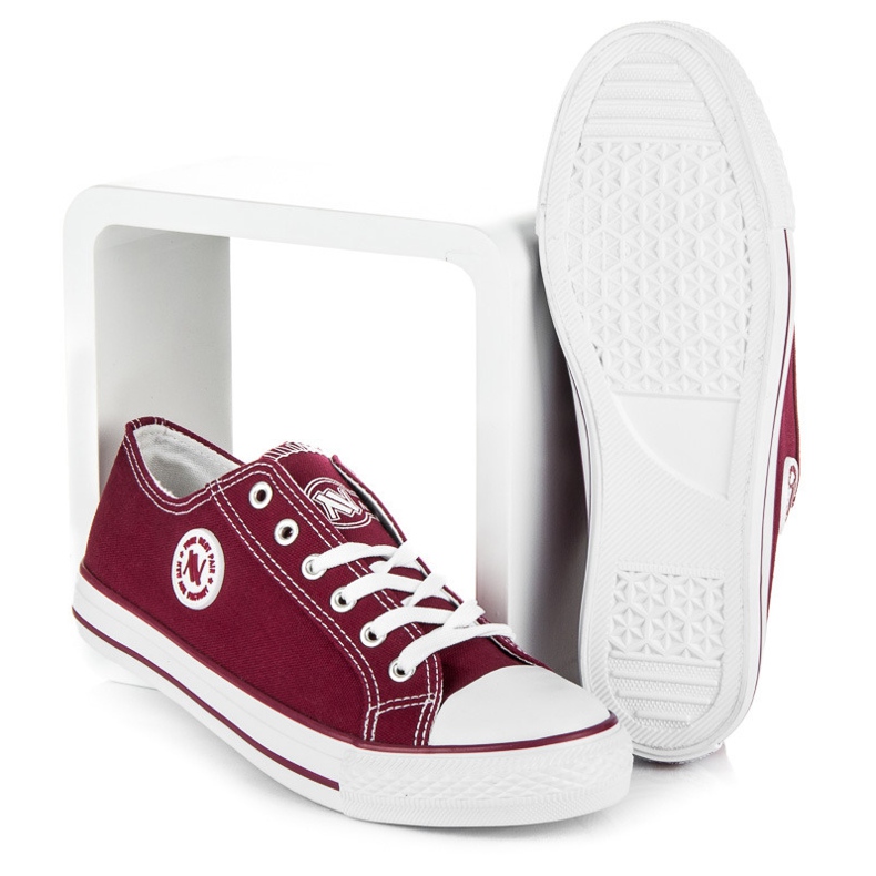 New Age burgundy sneakers red 1