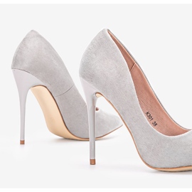 Gray Chemin high heels grey 1