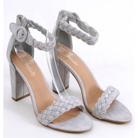 Sandals on the post of Donna Gray grey 2