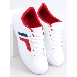 Avery Red women's sneakers white 1