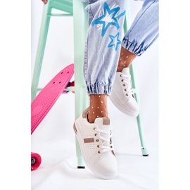 FK2 Women's Sport Shoes, Tied White Otylia golden 2