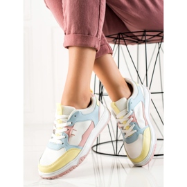 SHELOVET Colorful Sports Shoes white multicolored 2 SHELOVET Colorful Sports Shoes white multicolored 2