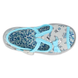 Befado children's shoes 213P127 blue silver grey 3