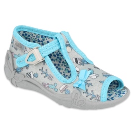 Befado children's shoes 213P127 blue silver grey 4
