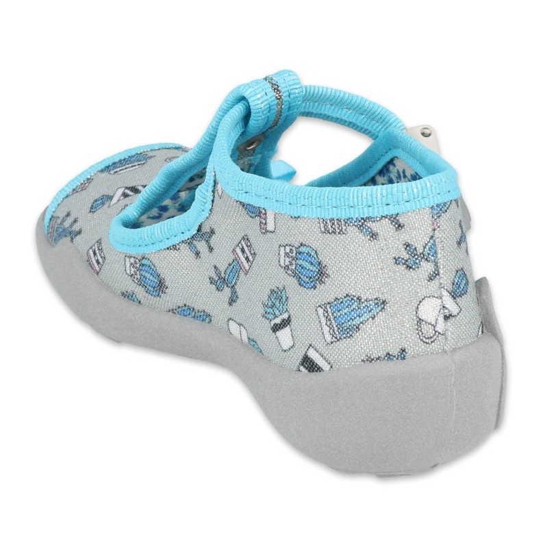 Befado children's shoes 213P127 blue silver grey 2