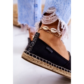 Women's Classic Espadrilles Big Star JJ274952 Black beige 4