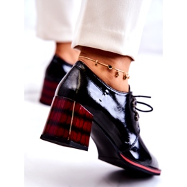 S.Barski Lacquered low shoes with a zipper black 3