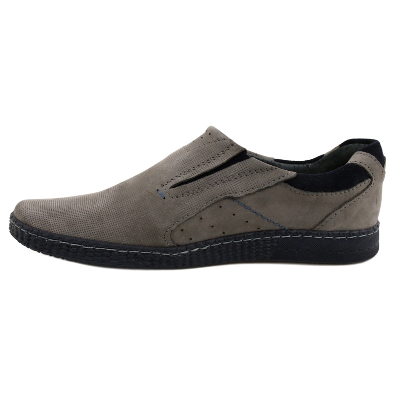 KOMODO Gray men's loafers 862L grey 1
