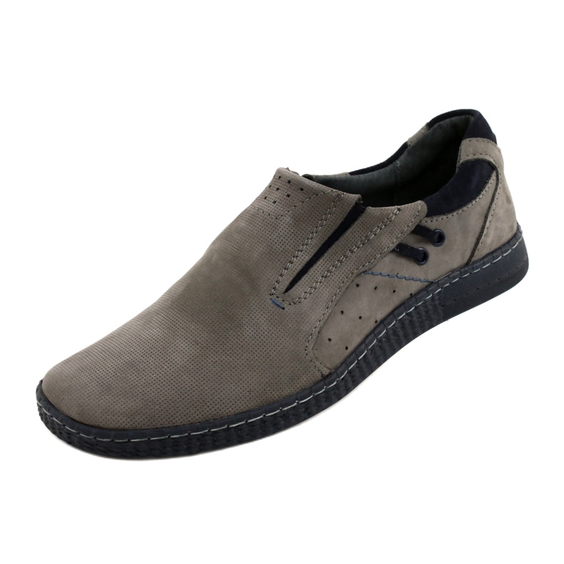 KOMODO Gray men's loafers 862L grey 3