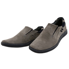 KOMODO Gray men's loafers 862L grey 2