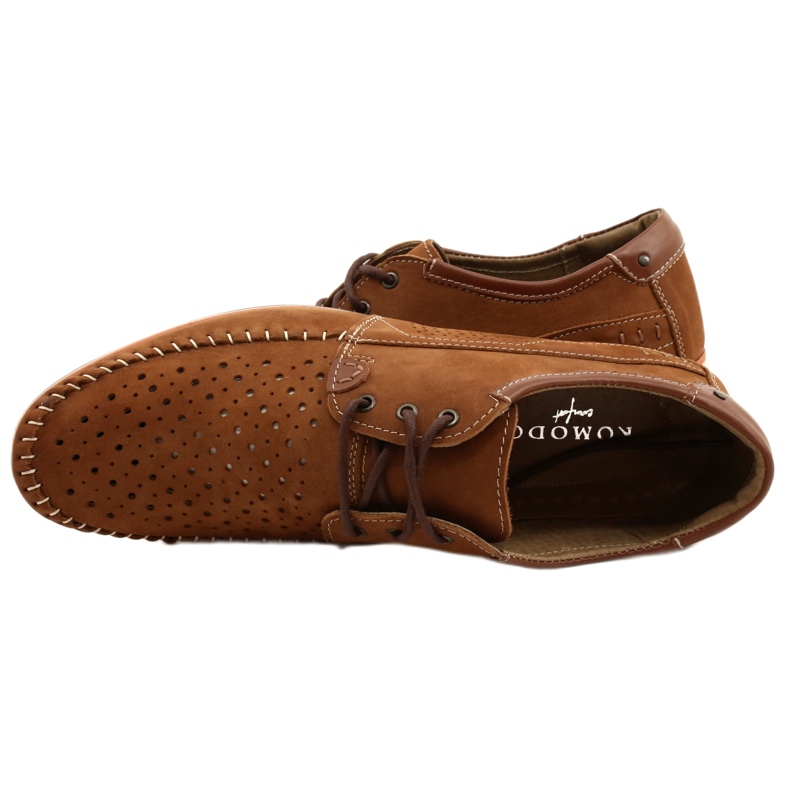 KOMODO Men's shoes moccasins 875 summer camel brown 8 KOMODO Men's shoes moccasins 875 summer camel brown 8