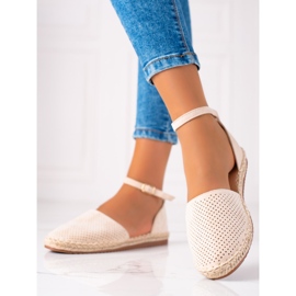 SHELOVET Openwork Espadrilles brown 2