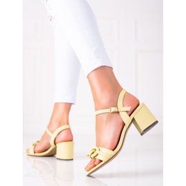 SHELOVET Fashionable Sandals multicolored yellow 1 SHELOVET Fashionable Sandals multicolored yellow 1