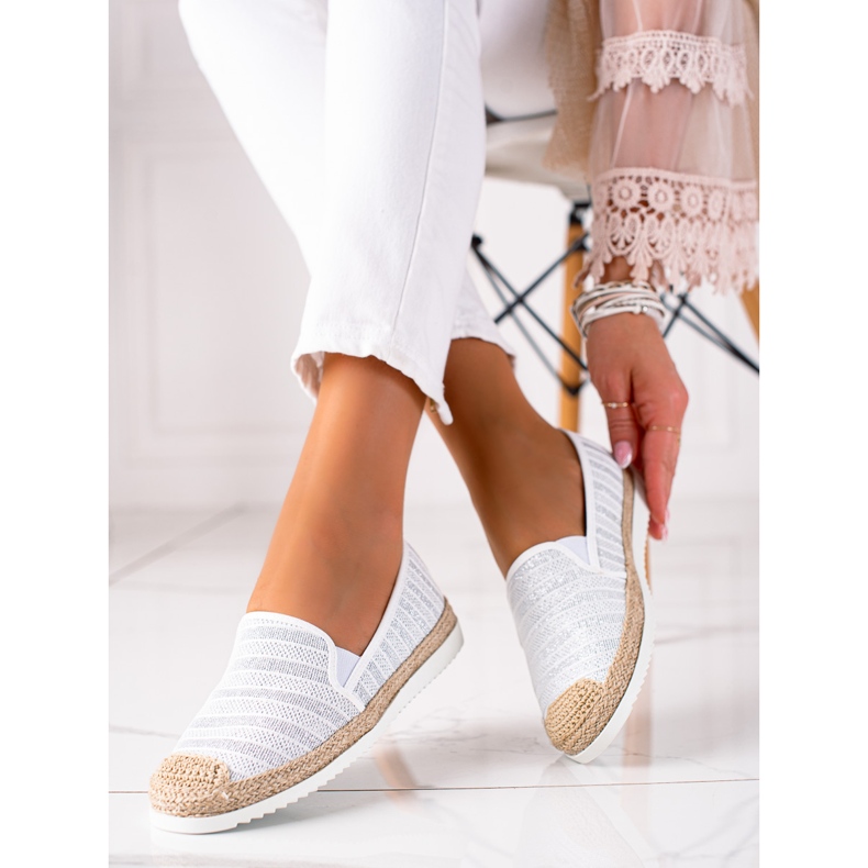 SHELOVET Slip-on espadrilles white 1