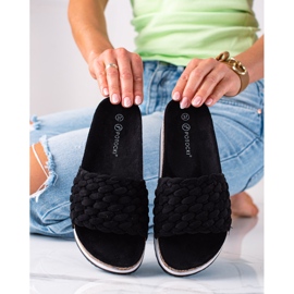 W. Potocki Braided Potocki Slippers black 1