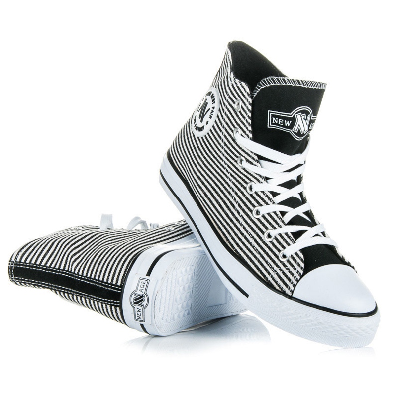 New Age High Sneakers white black 1