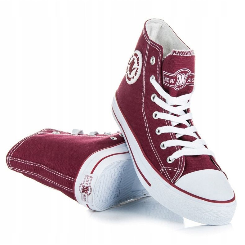New age maroon sneakers red 1