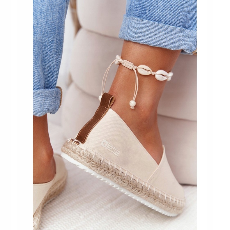 Espadrilles On A Braided Sole Big Star HH274501 Beige 4