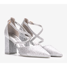 Silver glitter pumps on the Backer post 1