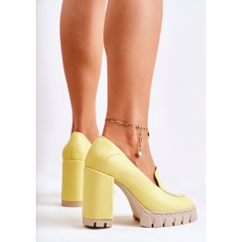 PA2 Fashionable Pumps On A Massive Yellow Margott Platform 2 PA2 Fashionable Pumps On A Massive Yellow Margott Platform 2