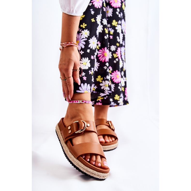 FB1 Fashionable Women's Beige Penelope Slippers brown 1