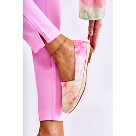 PG1 Women's Slip-On Espadrilles Pink-Yellow Santana beige 1 PG1 Women's Slip-On Espadrilles Pink-Yellow Santana beige 1