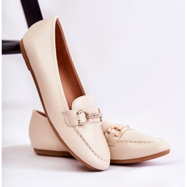 PG1 Women's Leather Loafers Beige Godley 1 PG1 Women's Leather Loafers Beige Godley 1