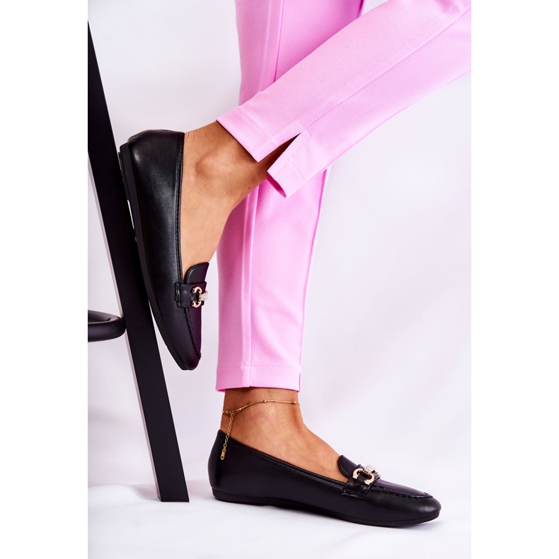 PG1 Women's Black Leather Loafers from Godley 2