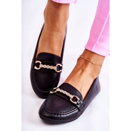 PG1 Women's Black Leather Loafers from Godley 1