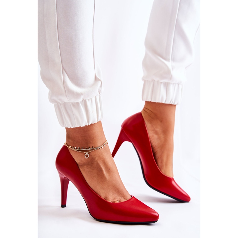 Sergio Leone Classic Magically Red Leather Stilettos 2