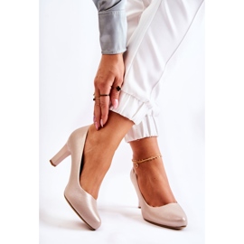 Women's Pumps Sergio Leone Gold Shiny Orsola golden 2