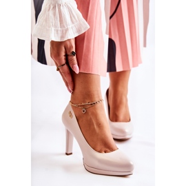 Sergio Leone Women's Classic Platform Pumps, Pearl Beige 2 Sergio Leone Women's Classic Platform Pumps, Pearl Beige 2