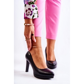 Sergio Leone Women's classic pumps on the platform black 1