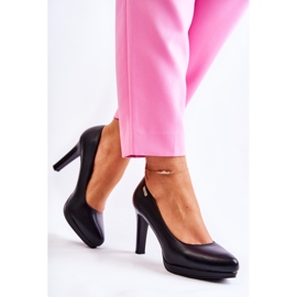 Sergio Leone Women's classic pumps on the platform black 2