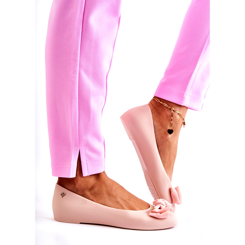 PH1 Women's Rubber Ballerina Bow Nude Fergie beige 4