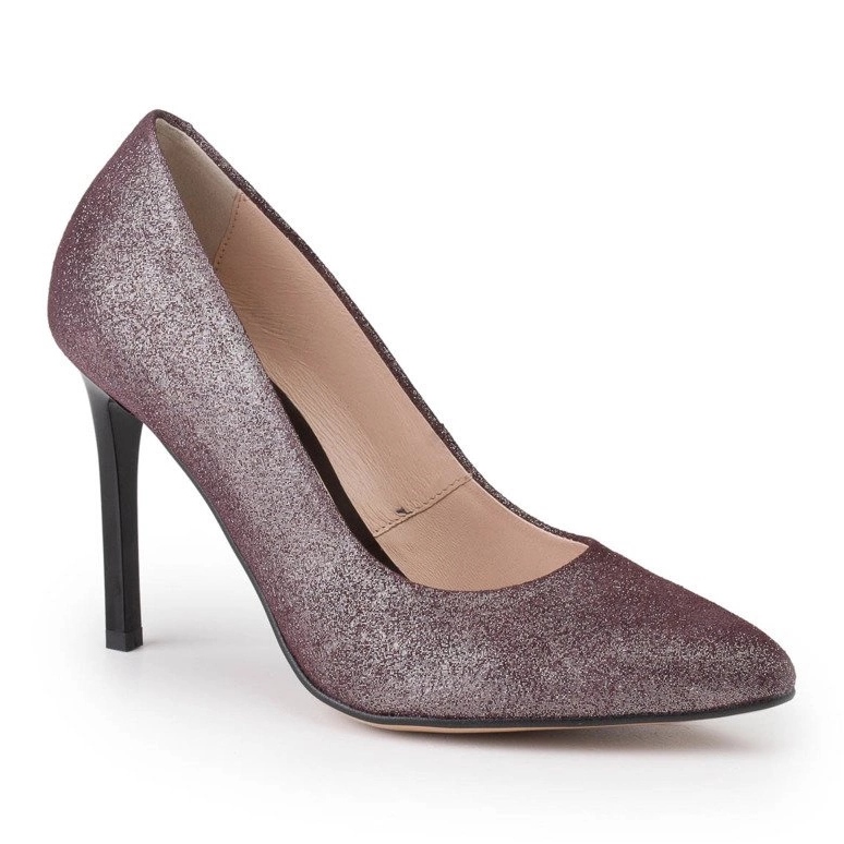 Marco Shoes Burgundy genuine leather high-heeled stilettos red 1