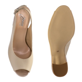 Marco Shoes Beige sandals 1096P 2