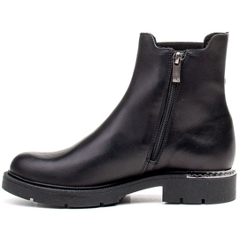 Marco Shoes Marco women's Chelsea boots with a buckle and rubber black 2