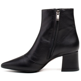 Marco Shoes Black boots 1367B made of genuine leather 2
