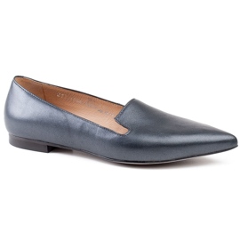 Marco Shoes Lords made of smooth graphite grain leather grey 1