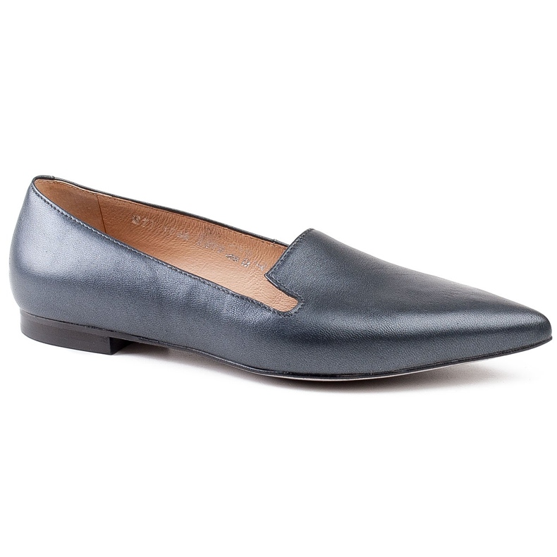 Marco Shoes Lords made of smooth graphite grain leather grey 1