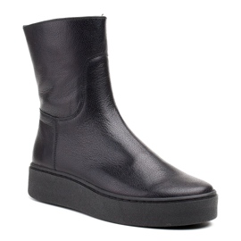 Marco Shoes Comfortable boots 1433B Marco with a flat bottom black 1