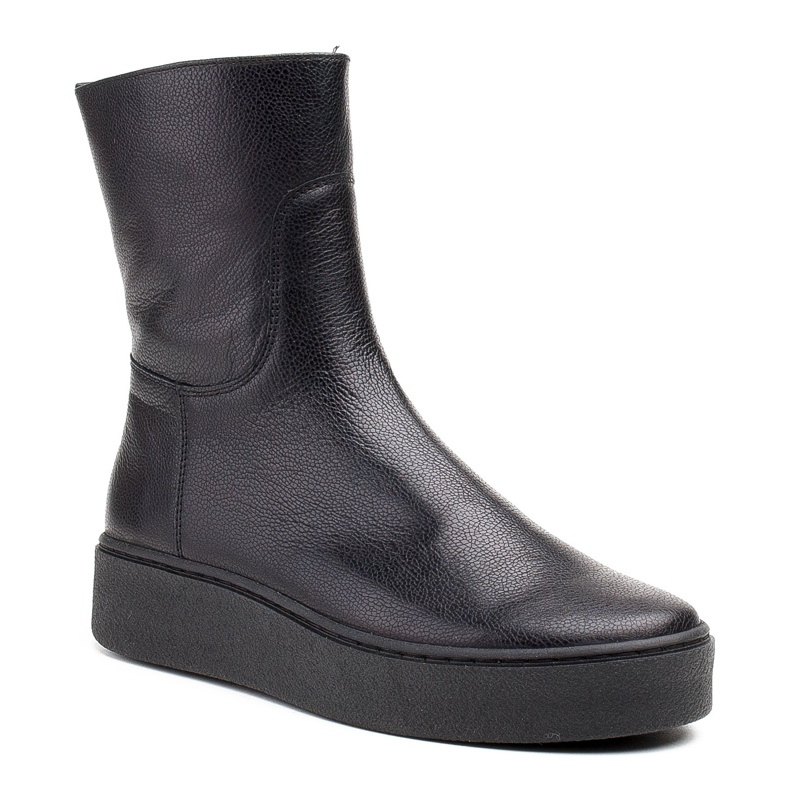 Marco Shoes Comfortable boots 1433B Marco with a flat bottom black 1