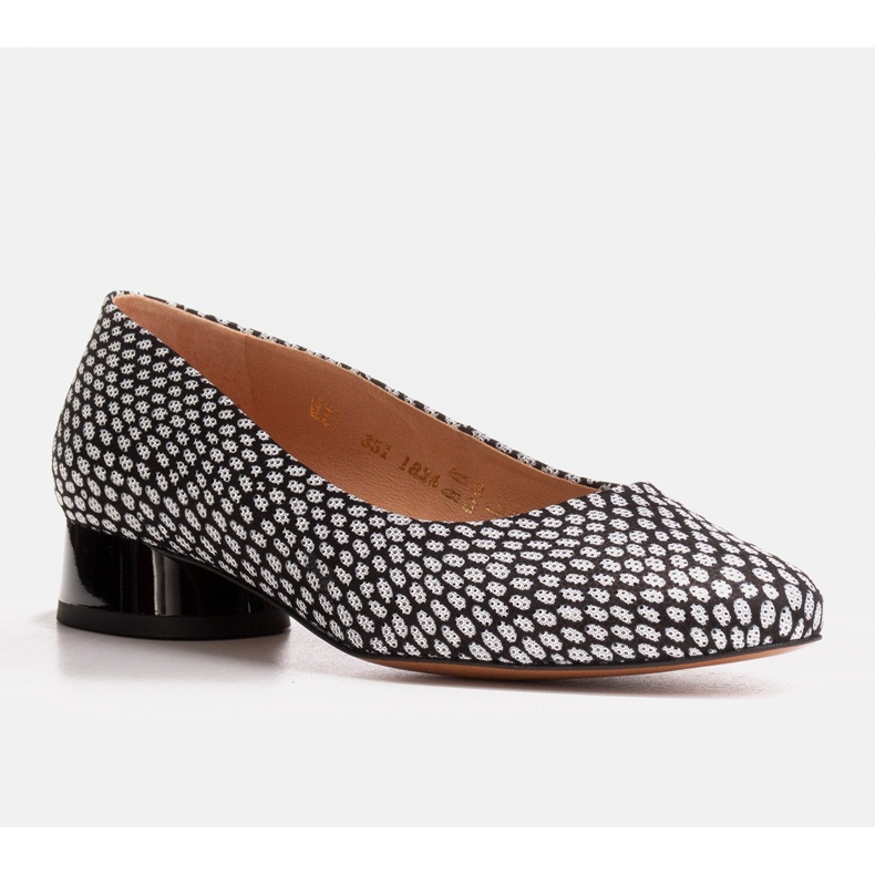 Marco Shoes Ballerinas with black and white patterns 1