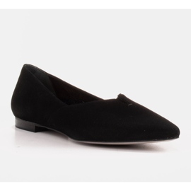 Marco Shoes Black Marco 1285P women's ballerinas with a cut-out 1