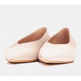 Marco Shoes Beige natural suede ballerinas 1