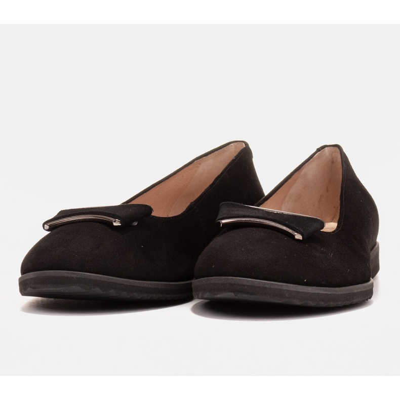 Marco Shoes Black suede leather ballerinas 1 Marco Shoes Black suede leather ballerinas 1