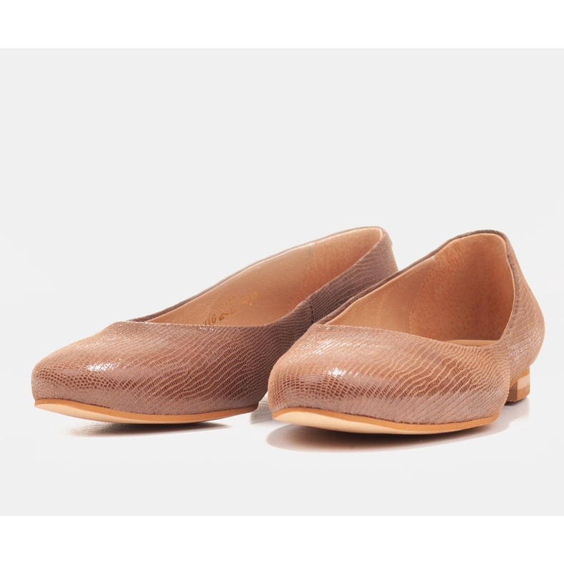 Marco Shoes Brown suede leather ballerinas 1 Marco Shoes Brown suede leather ballerinas 1