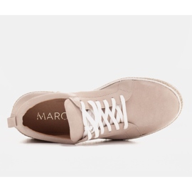 Marco Shoes Knotted suede sneakers beige 1