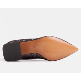 Marco Shoes Elegant pumps made of embossed leather grey 1